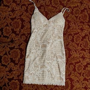 White lace dress from Ardene's